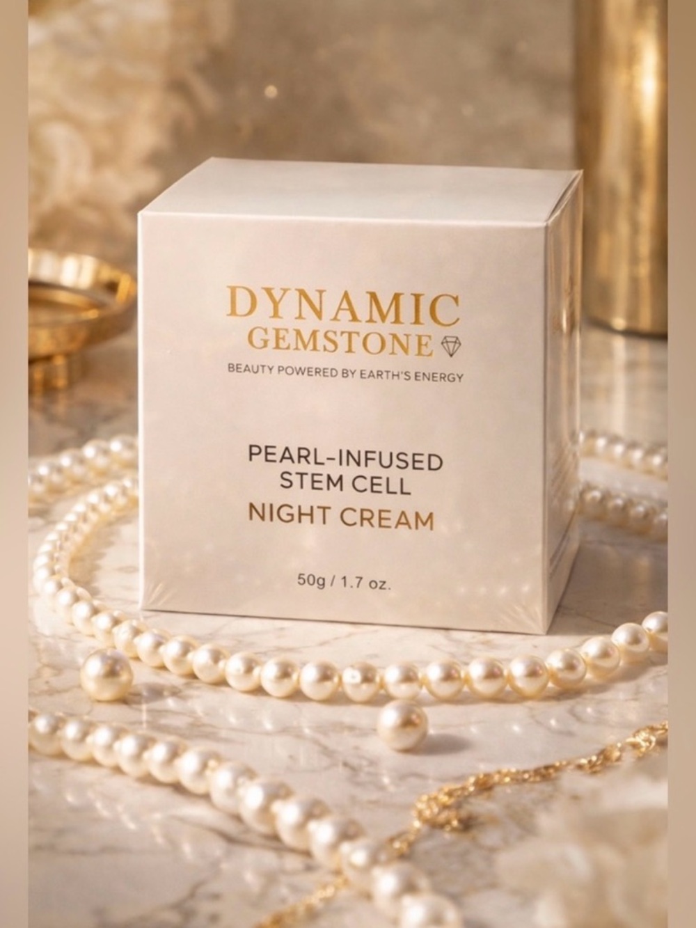 Dynamic Gemstone Pearl-Infused Stem Cell Night Cream - Retail $550